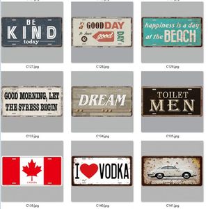 high quality embossed Car Metal License Plate Vintage Home Decor Tin Sign Bar Pub Cafe Garage Decorative Metal sign