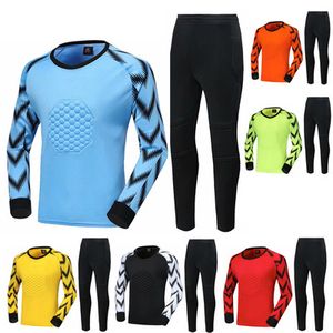 Running set fall and winter quick-drying outdoor long-sleeved sports suit boy adult soccer goalkeeping matches football jogging suit