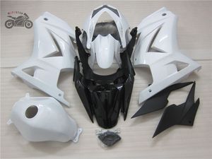 Free Custom Injection Fairings kit for kawasaki Ninja 250R 2008-2014 ZXR250 EX250 08 09 10 11 14 white motorcycle Fairing kits+tank cover