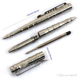 도매 다기능 텅스텐 스틸 전술 펜 자기 방위 펜 도구 항공 알루미늄은 여성 국방 무료 배송 안티 - 스키드