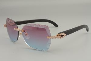 natural black angle sunglasses, 830059-B, personalized diamond engraved lens sunglasses, size: 58-18-140mm sunglasses,