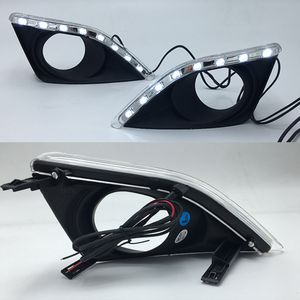 1ペアデイタイムランニングライトDRL LED DRLフォグランプカバードライブライトCorolla 2007 2008 2008 2009 2010