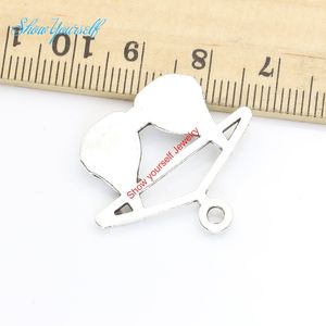 All'ingrosso- Argento antico placcato vestiti Bra Charms Pendenti Collana Bracciali per creazione di gioielli Fai da te fatti a mano 24x27mm