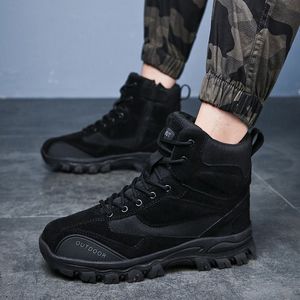 Desert Tactical Mens Buty Outdoor Wear-Resite Boots Męskie Moda Lace Up Oxfords Piesze wycieczki Mężczyźni Combat Botki Mężczyźni