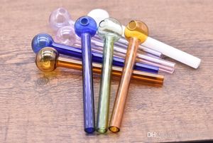 Wholesale valentines rose pipes for sale - Group buy Happy Valentine Father day Gift glass Rose oil burner color inch clear glass pipe tube glass pipe oil nail