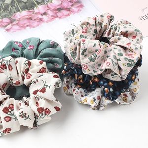 27 Styles Girl Hair Scrunchy Tie Floral Hairbands Elastic Hairband Cute Flower Lotus Headband Ponytail Holder Hair Accessories M1910