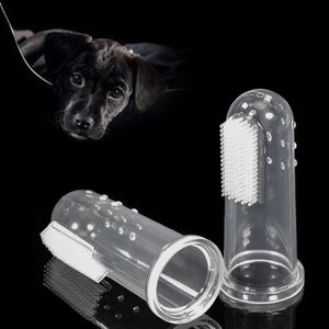 1pcs Pet brushes Dog Finger Toothbrush Puppy Teeth Care Brush Soft Dog Cat Cleaning Toothbrushes Bad Breath Accessories