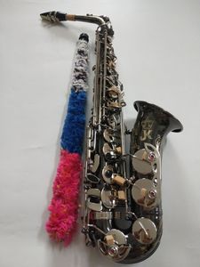 Alto Saxophone Alemanha JK SX90R Keilwerth Alto Black Nickel Silver Alloy Alto Sax Latão Musical Instrument com bocal