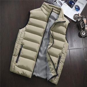 Casual colete homens novo elegante outono quente casaco sem mangas homens inverno colete homens colete homens moda casual casacos homens plus size 1960