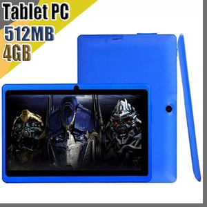838D cheap 2020 tablets wifi 7 inch 512MB RAM 4GB ROM Allwinner A33 Quad Core Android 4.4 Capacitive Tablet PC Dual Camera facebook Q88 A-7PB on Sale
