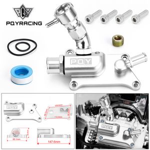 PQY High Quality Auto Upper Coolant Housing Straight With Filler Neck & Thermost Radiator Cap Cover for K24 K20Z3 PQY-IMK09S