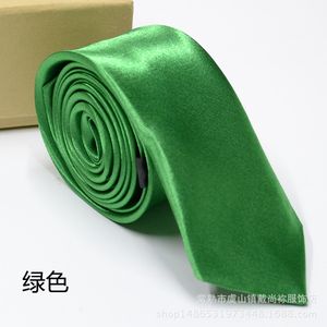 2020 Herren und Frauen binden dünne, feste Farbe, reine schmale Krawatte 5 cm Freizeit monochrome leichte Seitenstudentin Krawatte und Bräutigam Ehe