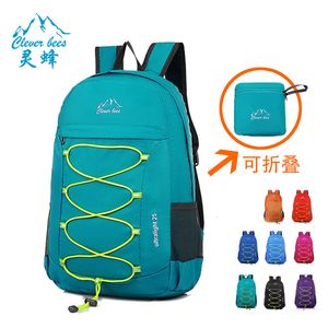 Leisure Time Motion Fold Backpack Can Accept Travelling Bag Both Shoulders Package Men And Women Light Fold Package