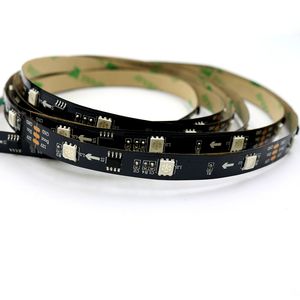 1M/PCS 30LEDs/m WS2811 LED Digital Strip Light 12V 5050 SMD RGB Nastro flessibile natalizio digitale indirizzabile, PCB BIANCO/NERO, IP20/IP65/IP67