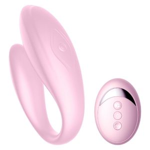 Wireless Vibrator Adult Toys For Couples USB Rechargeable G Spot U Silicone Stimulator Dildo Double Vibrators Sex Toy For Woman CX200709