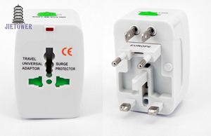 Partihandel EU UK AU Universal Adapter Plug Global Multi-Function Socket Adapter Travel Converter Plug 100PCS / Lot