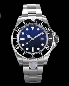 Роскошные мужские часы с керамической рамкой SEA-Dweller 126660 Водонепроницаемый 300 м сапфировая сталь Stanless с застежкой скольжения Автоматические механические часы