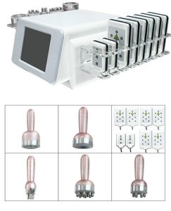 6 in 1超音波キャビテーション痩身マシンRFを掃除機Ripoレーザーの無線周波数面の持ち上がるシワの取り外しセルライトの取り外しサロン