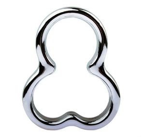 Penile Ring Stainless Steel Ball Stretcher Scrotal Bondage Metal Chastity Equipment A78