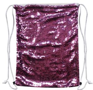 45x35cm Sublimation Magic Sequins Blank Backpack Drawstring Bags Outdoor Sports Glitter hot transfer printing DIY Consumables