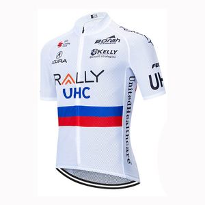 Jazda na rowerze Jersey Pro Team Rally Męskie Letnie Szybkie Suche Sporty Jednolite Koszulki Rowerowe Rowerowe Topy Racing Odzież Odzież Outdoor Sportswear Y21042318