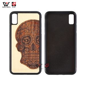 Custodie per telefoni anti-fouling di design personalizzato in legno TPU di moda di lusso per iPhone 6 7 8 11 Plus X XR XS Pro Max Cover posteriore