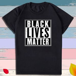 Svart liv betyder T-shirt för män Kvinnor Casual Crew Neck Tops Tee Summer Black Lives Matter T Shirt