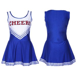 Novo Traje de Cheerleader Sexy Girl Torcendo Esquadrão Rooters Desempenho Vestuário Plus Size Roupa Interior com Cheerleading Flower Ball