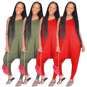 Kadınlar Düz Renkli Tulumlar Bootcut Moda Gevşek Tutumlar Sıradan Tutumlar Tek Parça Pantolon İnce Taytlar Gece Kulübü Giyim Giyim 308