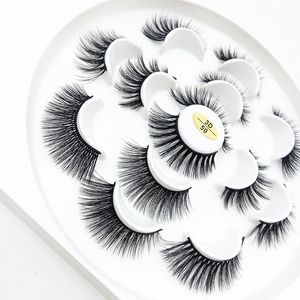 3D Mink Eyelashes 7 Pairs Mixed Styles Thick Natural Long False Lashes Beauty Makeup fake Eye Lashes Extension