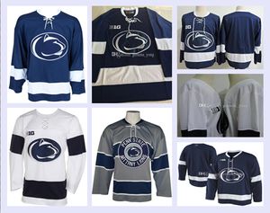 Дешевый Penn State Nittany College Hockey Jersey 13 Никита Павлычев 14 Нейт Сусезе 17 Эван Барратт 18 Бретт Мюррей 19 Дериан Гамильтон Сшитый