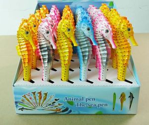 Animal Ocean Fish Ballpoint Pens Creative Sea Horse Pen Back To School Party Event Gift Favor Student Prize Black Blue Ink 0.7mm