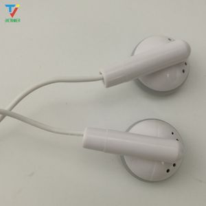 300pcs / серия 3,5 мм белые одноразовые Earbuds наушники низкой стоимости вкладыши для библиотеки школы, гостиницы, больницы