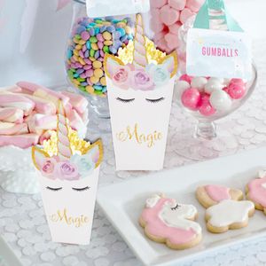 100 Pack Mini Rainbow Popcorn Party Favor Boxes