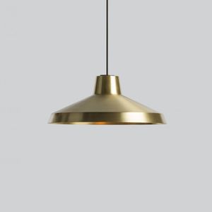 Modern Copper Pendant Lamp Creative Dinning Room Bar Lamp Study Bedroom Bedside Brass Pendant Light Fixture Dia28cm
