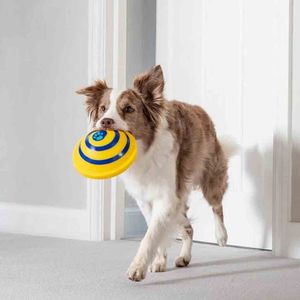 Brinquedos de cachorro Chews que soa disco woof planador macio cofre c￣es de estima￧￣o interna tocam animais de estima￧￣o de brinquedo exclusivo