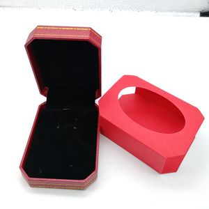 New Hot Fashion brand red color jewelry boxes bracelet rings necklace box package set original handbag and velet bag