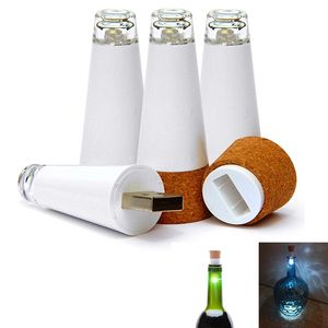 Luzes da garrafa LED Night Light USB Recarregável Forma de cortiça Luzes artesanais para garrafas de vinho Party Decor Lamp