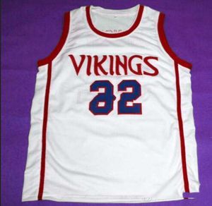 Özel XXS-6XL Vintage Erkekler #32 Vikings Johnson Lisesi Koleji Forması S-4XL veya özel herhangi bir isim veya numara