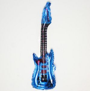 Balloons Inflatable Tool Inflatable Guitar Music Part Prop Party Wedding Decoration Aluminum film birthday toy festival decoration hot