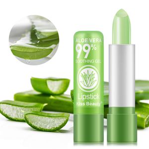 Kiss Beauty Aloe Vera Moist Lipstick Temperature Color Change Lady Long Lasting Lip Moisturizer Jelly Balm Free DHL 60pcs