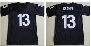 WILLIE BEAMEN # 13 QUALQUER DOMINGO Filme Futebol Jersey Barato Mens PRETO COSTURADO Todos Ed Melhor Qualidade