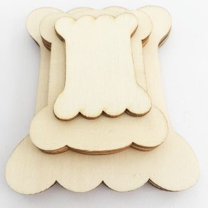 Natural Wood Thread Bobbins Spool Bone Shaped for Storage Holder Cross Stitch Embroidery Floss Sewing Tools ZC0302