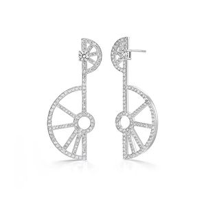 Fashion-dangle ljuskrona örhängen stor ks stil nya ihåliga örhängen för kvinnor brincos 925 sterling silver smycken