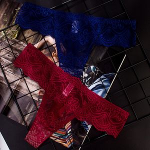 Mesh spetsar bryter sexiga g-sträng pantie transparent thongs trosmode låga rise kvinnor underkläder underkläder underkläder