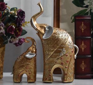 Accessori per la casa per la casa elefante decorazione del soggiorno decorazione retrò europea espositore per espositore per TV artigianato