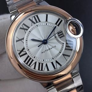 V6F W2BB0023 SEKO NH05A Automatyczne kobiety Women Watch Dwon ton Rose Gold White Tekstrutowa Wydajna Bransoletka 33 mm NOWOŚĆ 249R