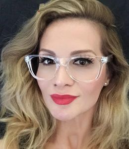 Luxury-Women Eyeglasses Transparent Frame Prescription Glasses Retro Clear Optical Eye Glasses Spectacle Frames Men Female FrameGlasses