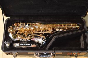 Gravé YANAGISAWA A-WO37 Saxophone Alto Nickel Plaqué Or Clé Professionnelle Sax Embouchure Avec Étui