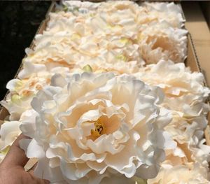 High quality 15cm Silk Peony Flower Heads Wedding Party Decoration Artificial Simulation Silk Peony Camellia Rose Flower WL266